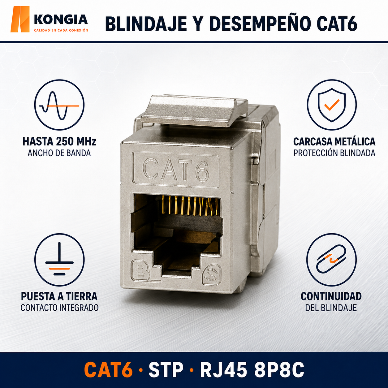 KJ-6-ST-PD - Vista Trasera / Bloque IDC