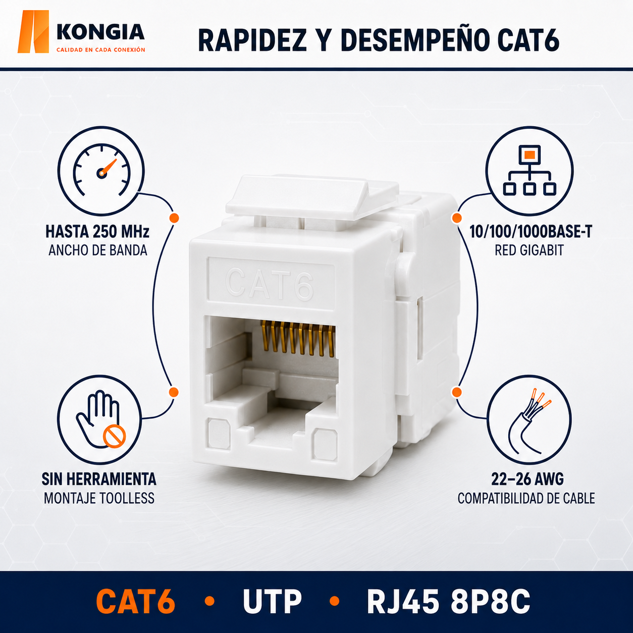 KJ-6-TL-180 - Vista Trasera / Bloque IDC
