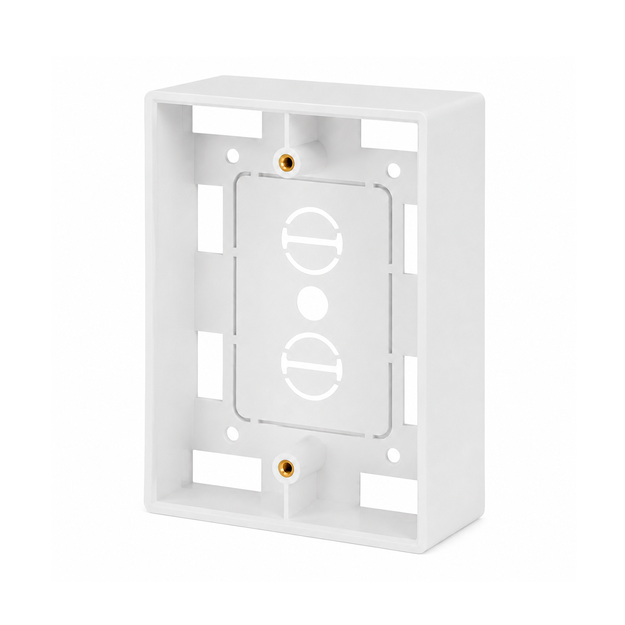 Caja de Pared Universal para Montajes con Placas de Pared, Color Blanco
