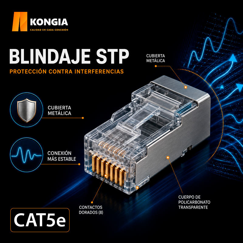 KNC-RJ45-5E-S-PT30-100 Infografía 1