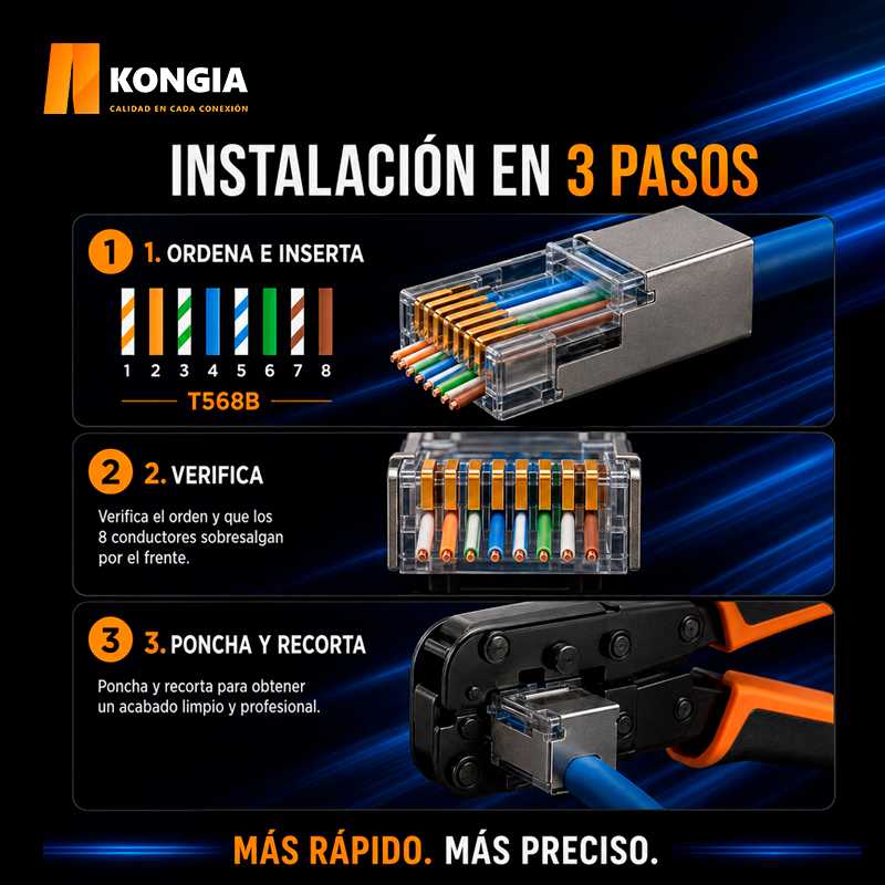 KNC-RJ45-5E-S-PT50-100 Infografía 2