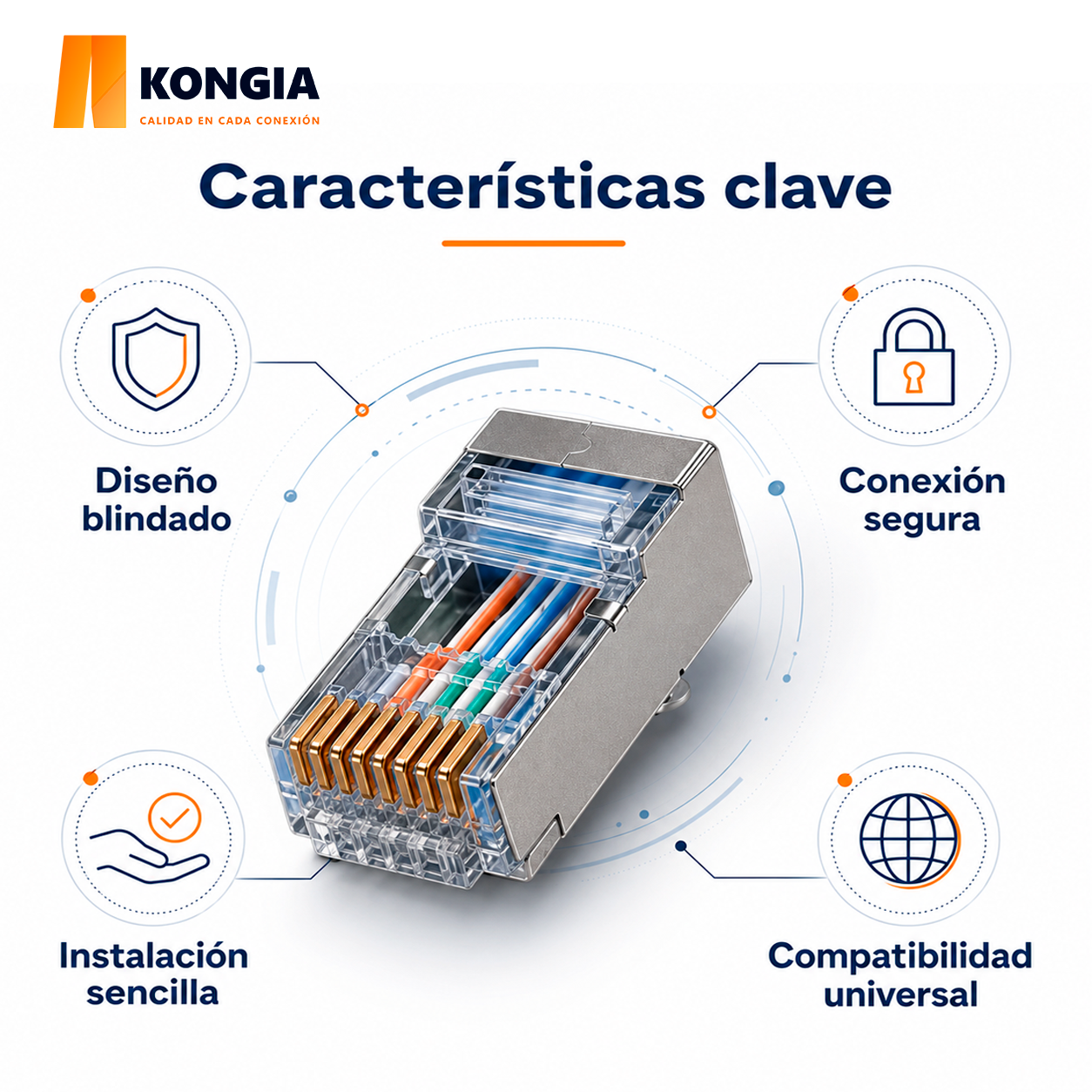 KNC-RJ45-5E-S-ST30-100 Infografía 2