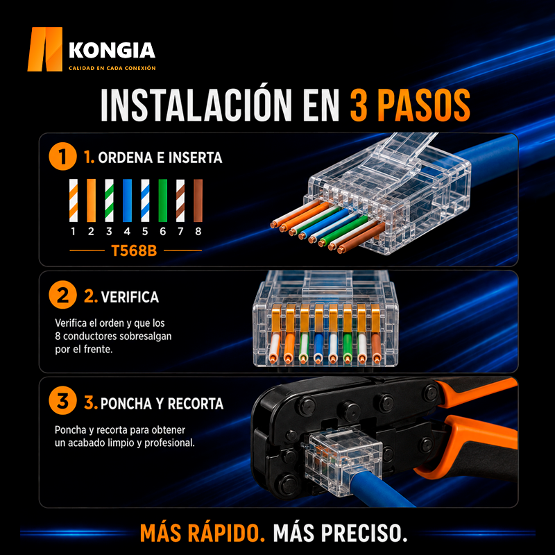 KNC-RJ45-5E-U-PT15-100 Infografía 2
