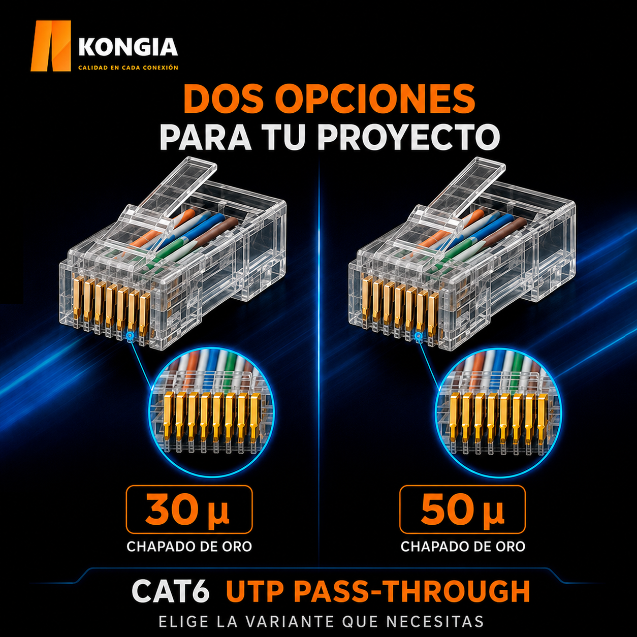 KNC-RJ45-6-U-PT30-100 Infografía 3