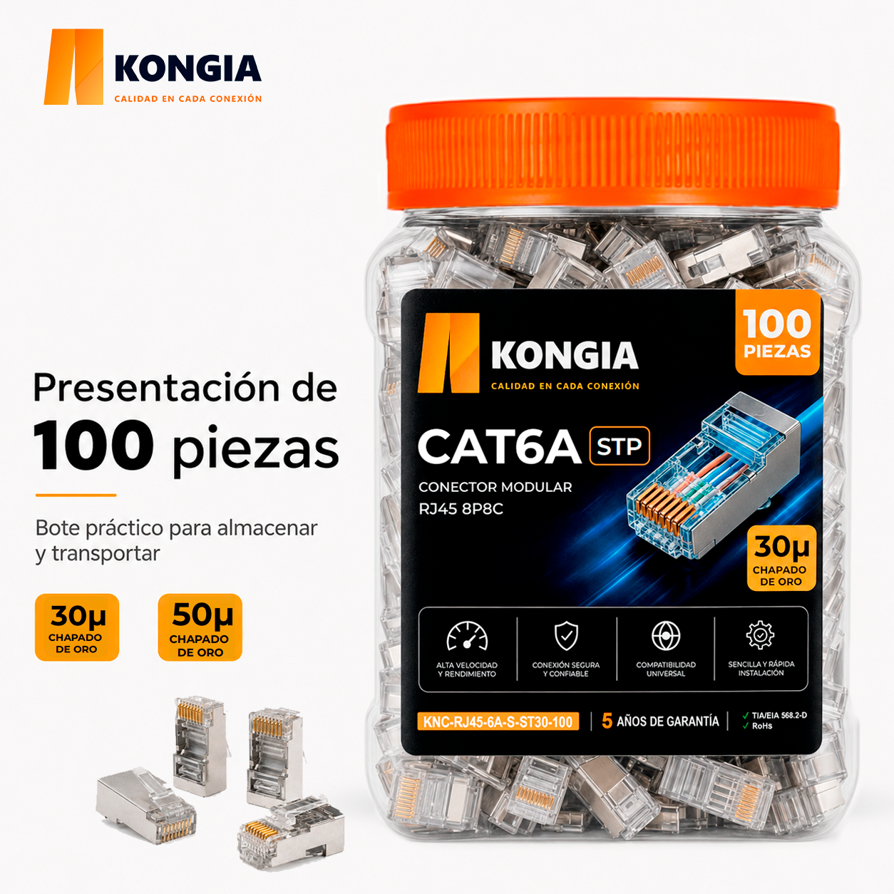 KNC-RJ45-6A-S-ST50-100 Infografía 5