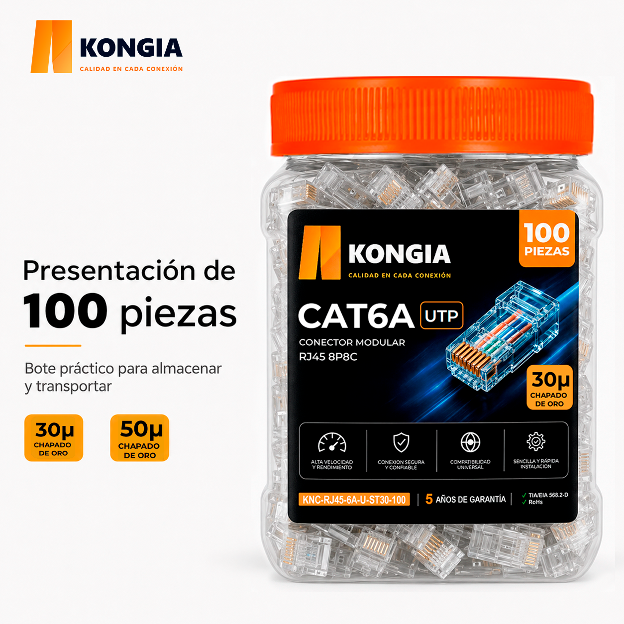 KNC-RJ45-6A-U-ST50-100 Infografía 4